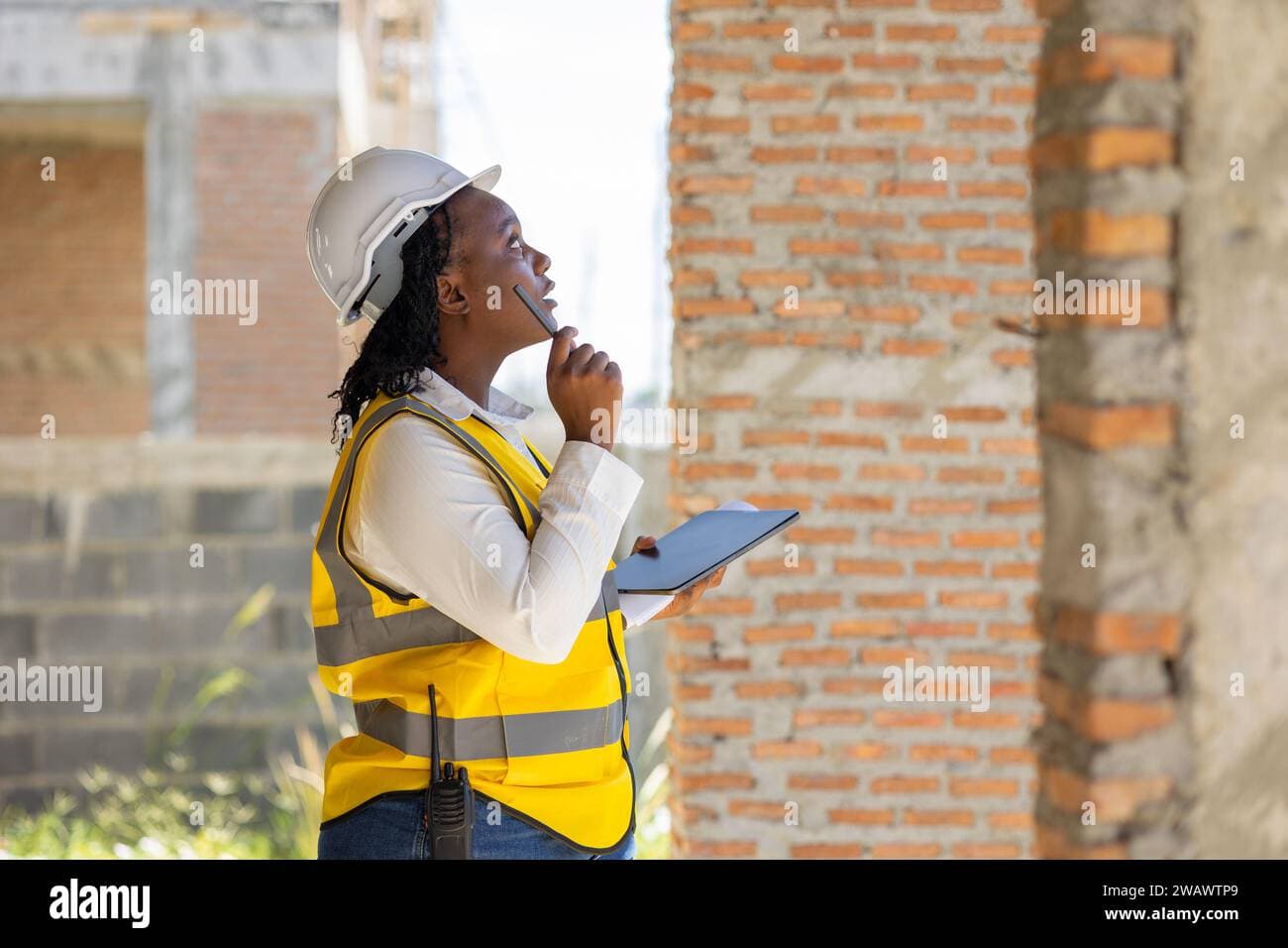 Construction materials on site